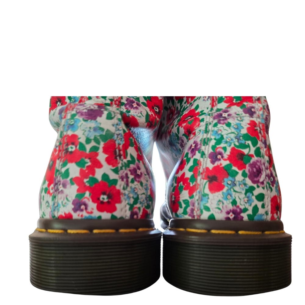 Dr. Martens 1460 Pascal Floral Wild Poppy Women’s Combat Boots – Size 10 - Picture 6 of 7